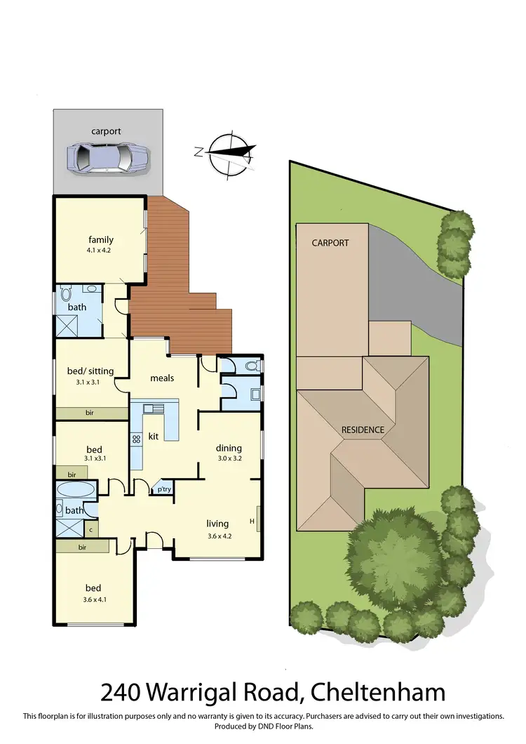 Floorplan of Homely house listing, 240 Warrigal Road, Cheltenham VIC 3192