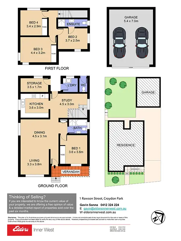 Floorplan of Homely house listing, 1 Rawson Street, Croydon Park NSW 2133