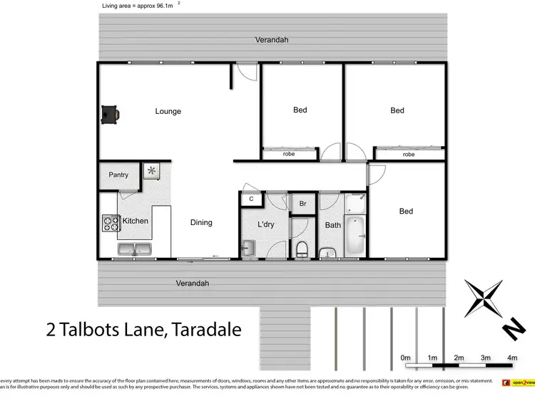 Floorplan of Homely house listing, 2A Talbots Lane, Taradale VIC 3447