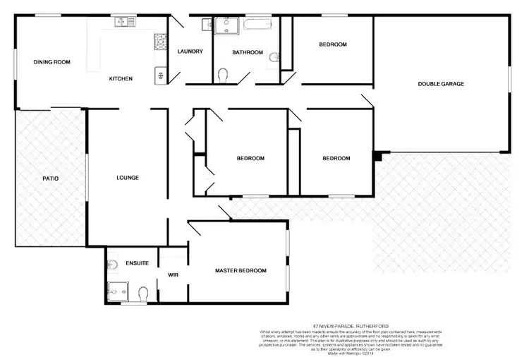Floorplan of Homely house listing, 47 Niven Parade, Rutherford NSW 2320