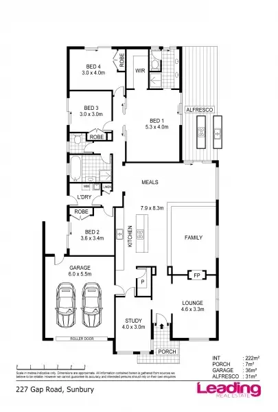Floorplan of Homely house listing, 227 Gap Road, Sunbury VIC 3429
