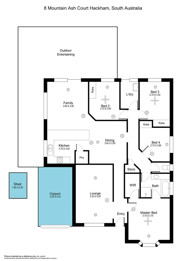 Floorplan of Homely house listing, 8 Mountain Ash Court, Hackham SA 5163
