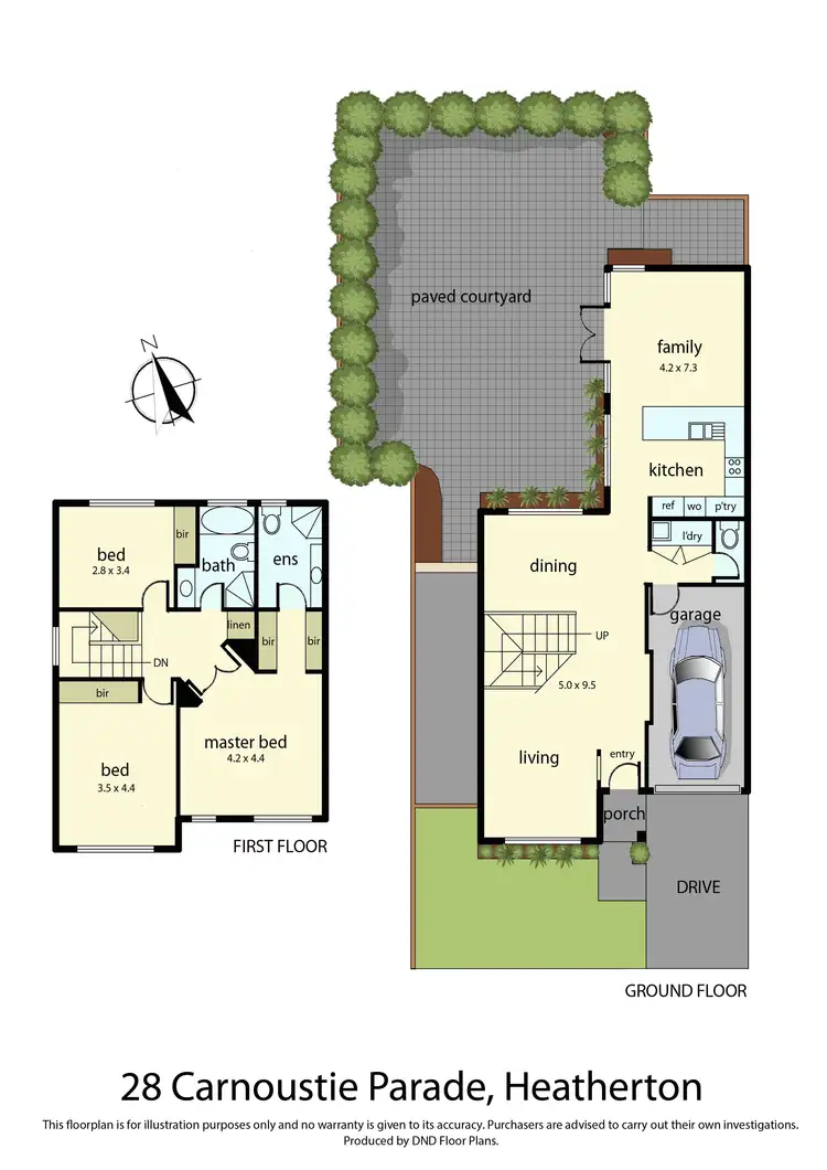 Floorplan of Homely house listing, 28 Carnoustie Parade, Heatherton VIC 3202