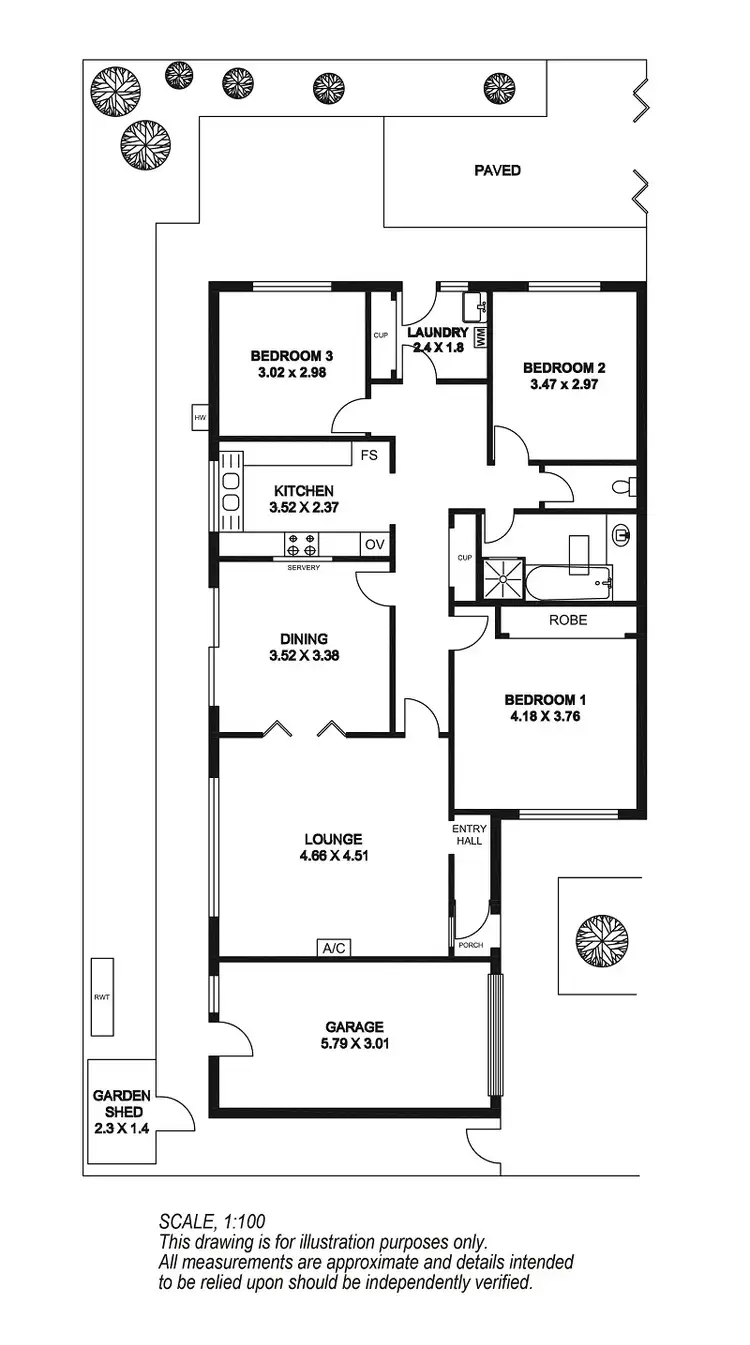 Floorplan of Homely unit listing, 6/165 Diagonal Road, Warradale SA 5046