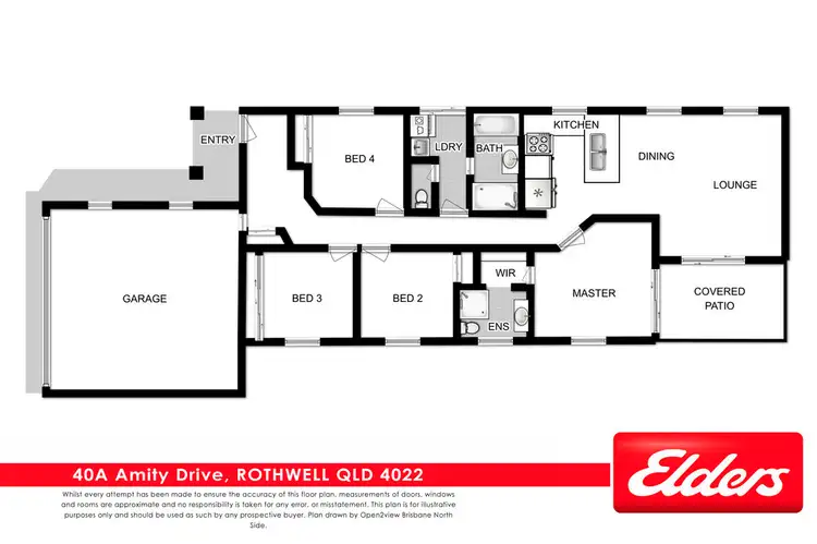 Floorplan of Homely house listing, 40a Amity Drive, Rothwell QLD 4022