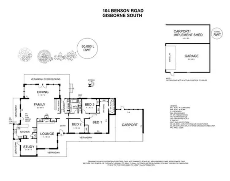Floorplan of Homely house listing, 104 Benson Road, Gisborne South VIC 3437