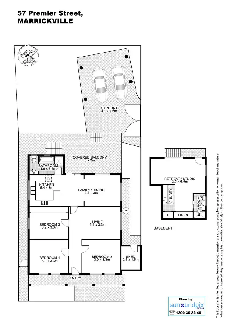 Floorplan of Homely house listing, 57 Premier Street, Marrickville NSW 2204