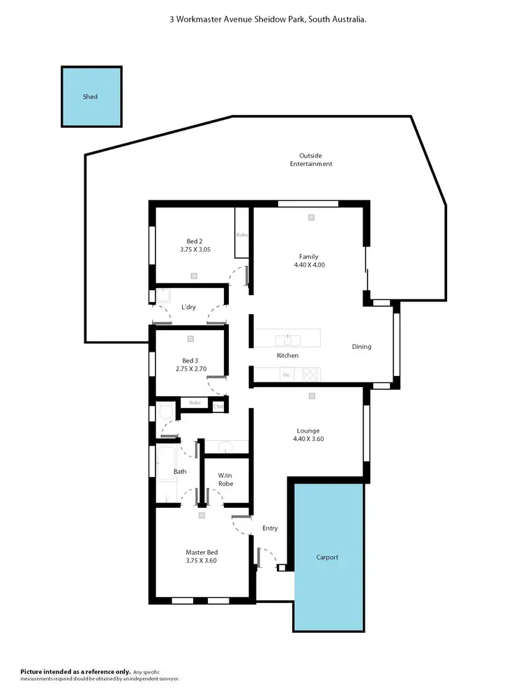 Floorplan of Homely house listing, 3 Workmaster Avenue, Sheidow Park SA 5158