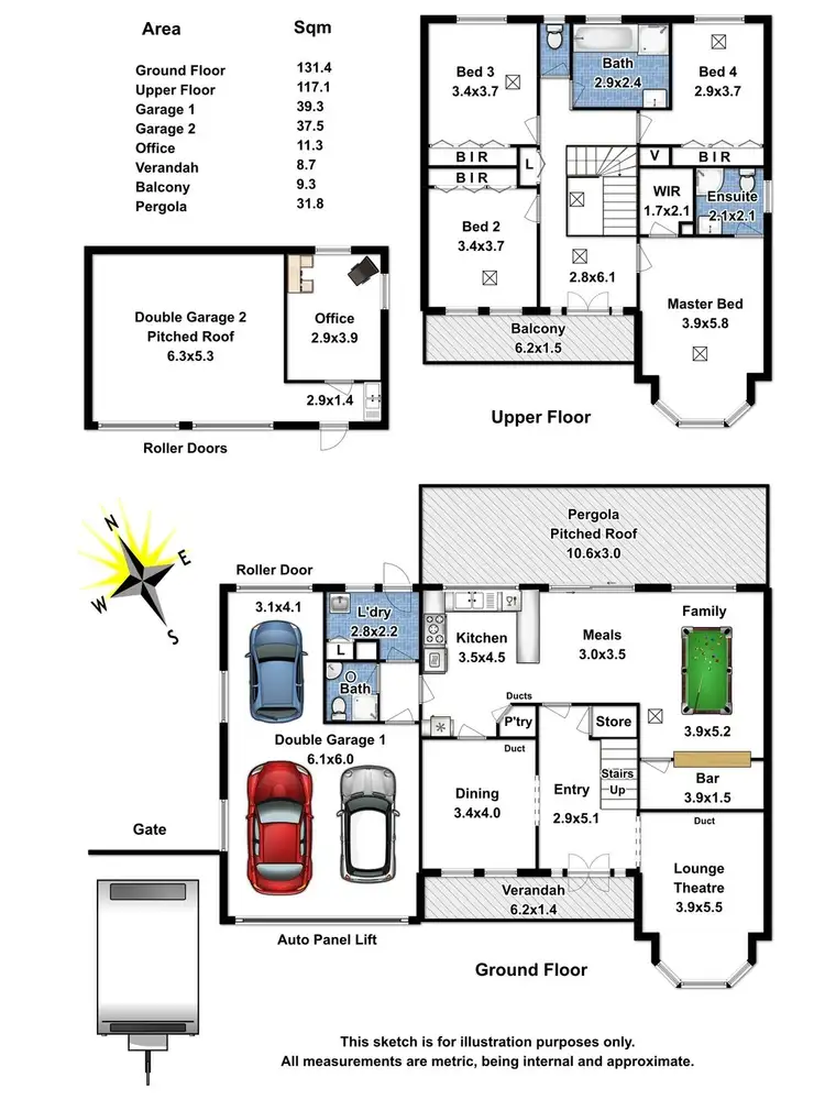 Floorplan of Homely house listing, 7 Urrbrae Way, Evanston Park SA 5116