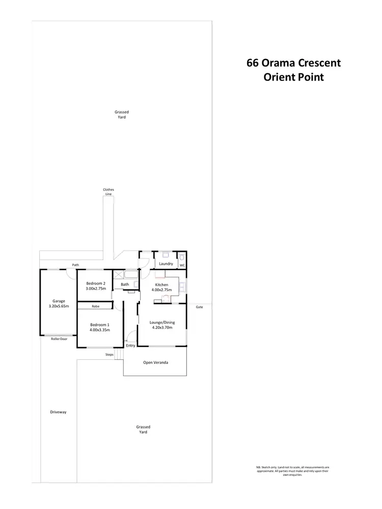 Floorplan of Homely house listing, 66 Orama Crescent, Orient Point NSW 2540