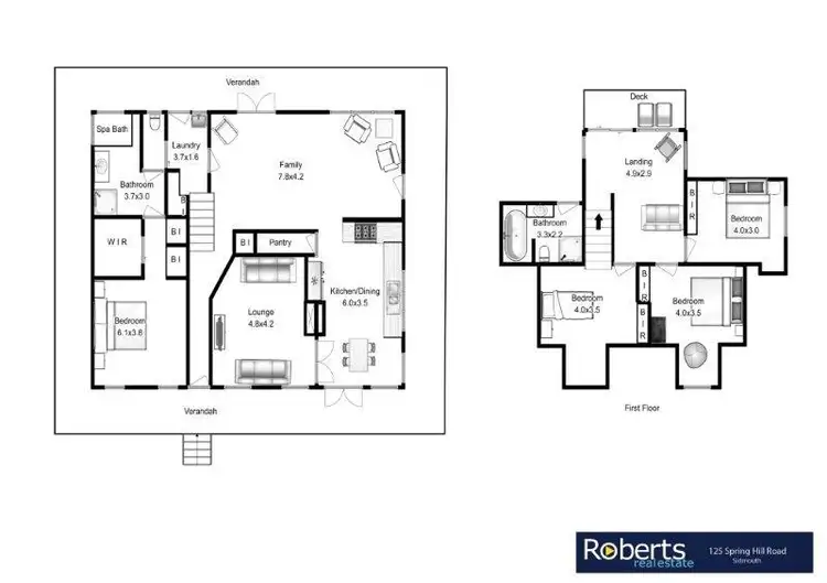 Floorplan of Homely rural property listing, 125 Spring Hill Road, Sidmouth TAS 7270