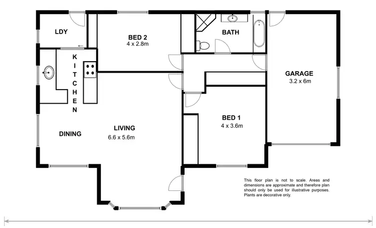 Floorplan of Homely unit listing, 1/1a Butler Street, Brighton TAS 7030
