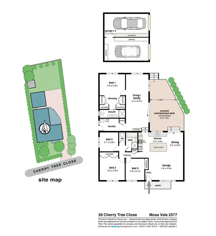 Floorplan of Homely house listing, 39 Cherry Tree Close, Moss Vale NSW 2577