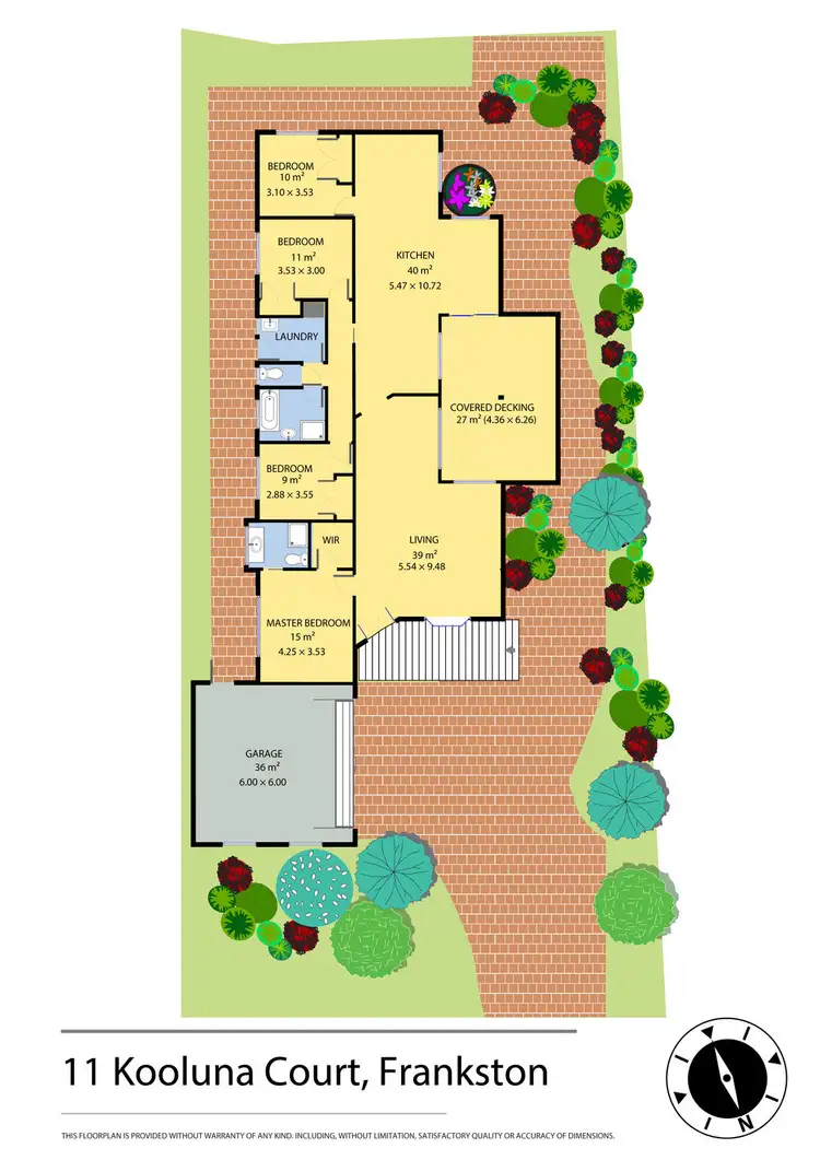 Floorplan of Homely house listing, 11 Kooluna Court, Frankston VIC 3199