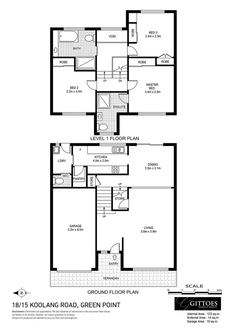 Floorplan of Homely townhouse listing, 18/15 Koolang Road, Green Point NSW 2251