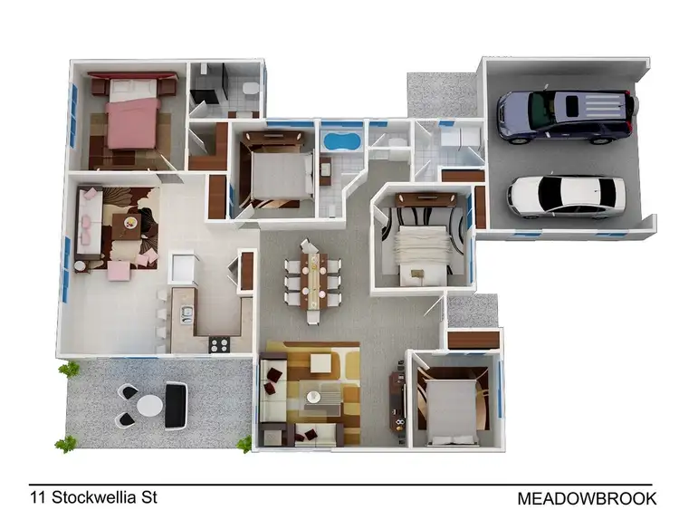 Floorplan of Homely house listing, 11 Stockwellia Street, Meadowbrook QLD 4131