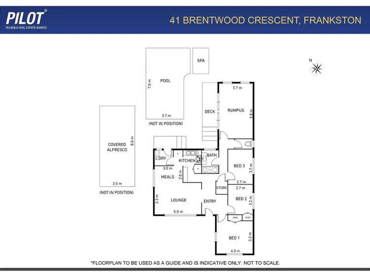 Floorplan of Homely house listing, 41 Brentwood Crescent, Frankston VIC 3199