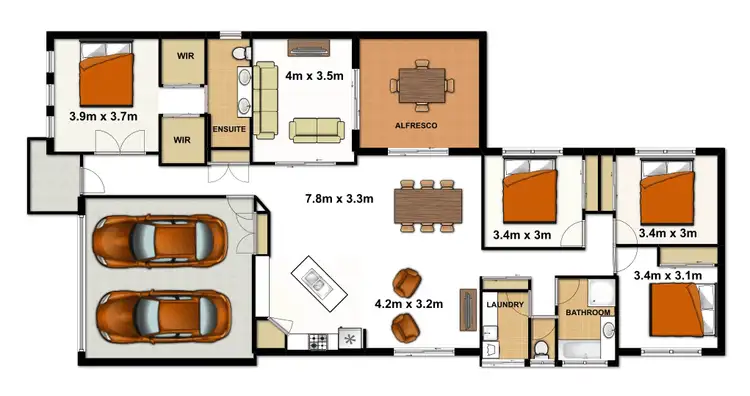 Floorplan of Homely house listing, 54 Larapinta Cct, Parkinson QLD 4115