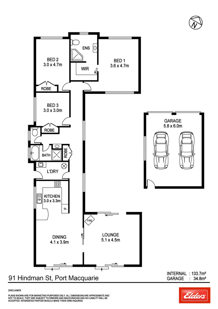 Floorplan of Homely house listing, 91 Hindman Street, Port Macquarie NSW 2444