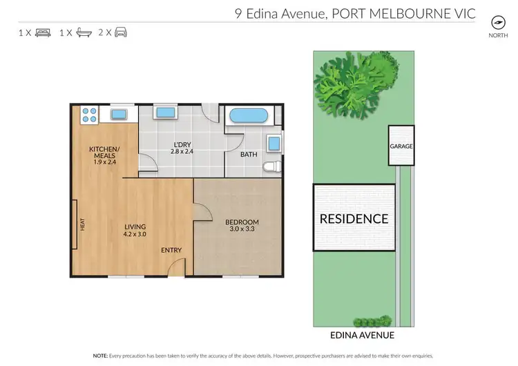 Floorplan of Homely house listing, 9 Edina Avenue, Port Melbourne VIC 3207
