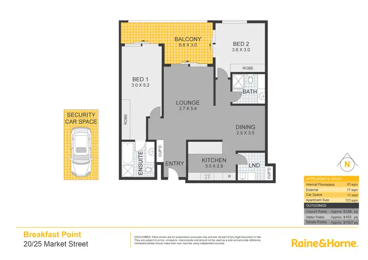 Floorplan of Homely apartment listing, 20/25 Market Street, Breakfast Point NSW 2137