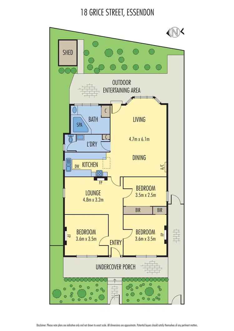 Floorplan of Homely house listing, 18 Grice Crescent, Essendon VIC 3040