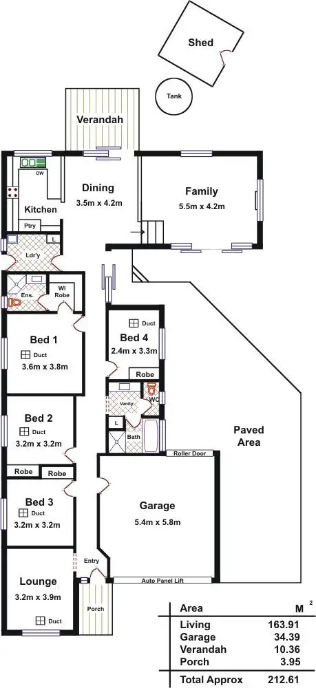 Floorplan of Homely house listing, 13 Keane Court, Evanston Park SA 5116