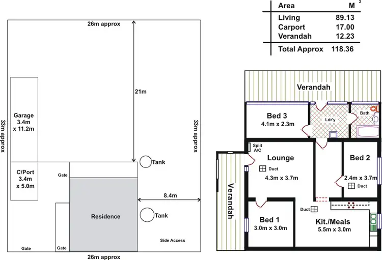 Floorplan of Homely house listing, 22 Davies Street, Willaston SA 5118