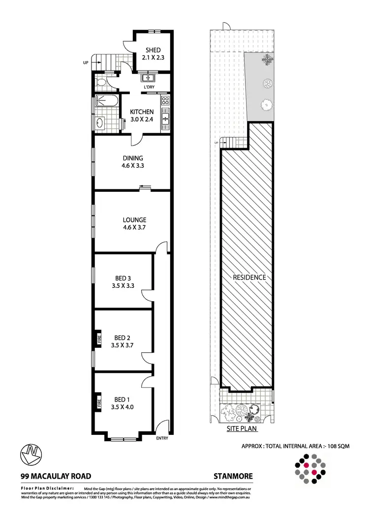 Floorplan of Homely house listing, 99 Macaulay Road, Stanmore NSW 2048