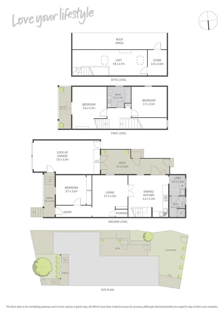 Floorplan of Homely house listing, 13A Barwon Park Road, St Peters NSW 2044