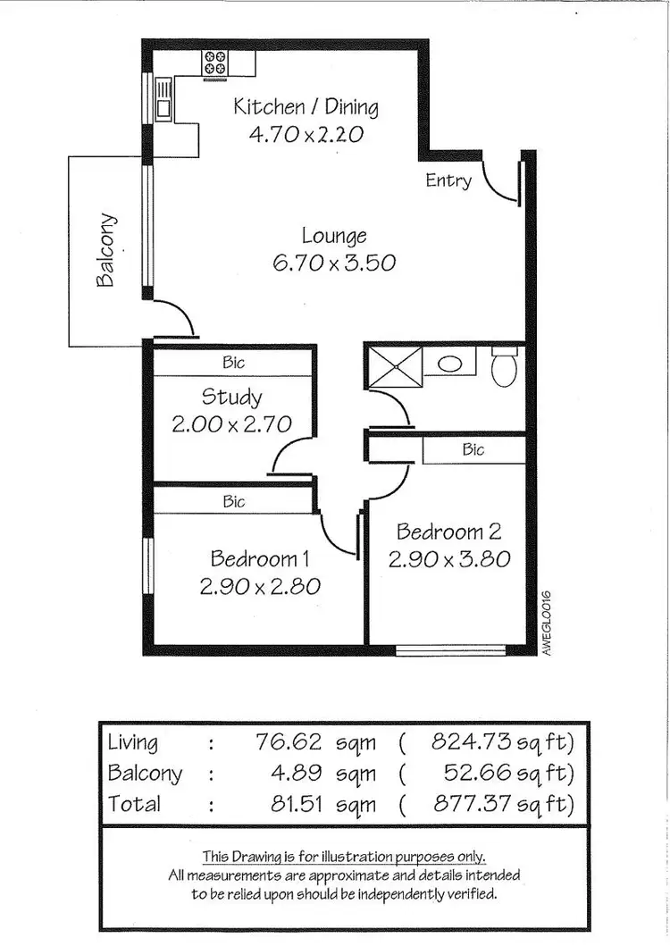 Floorplan of Homely unit listing, Unit 11/3 Broadway, Glenelg South SA 5045