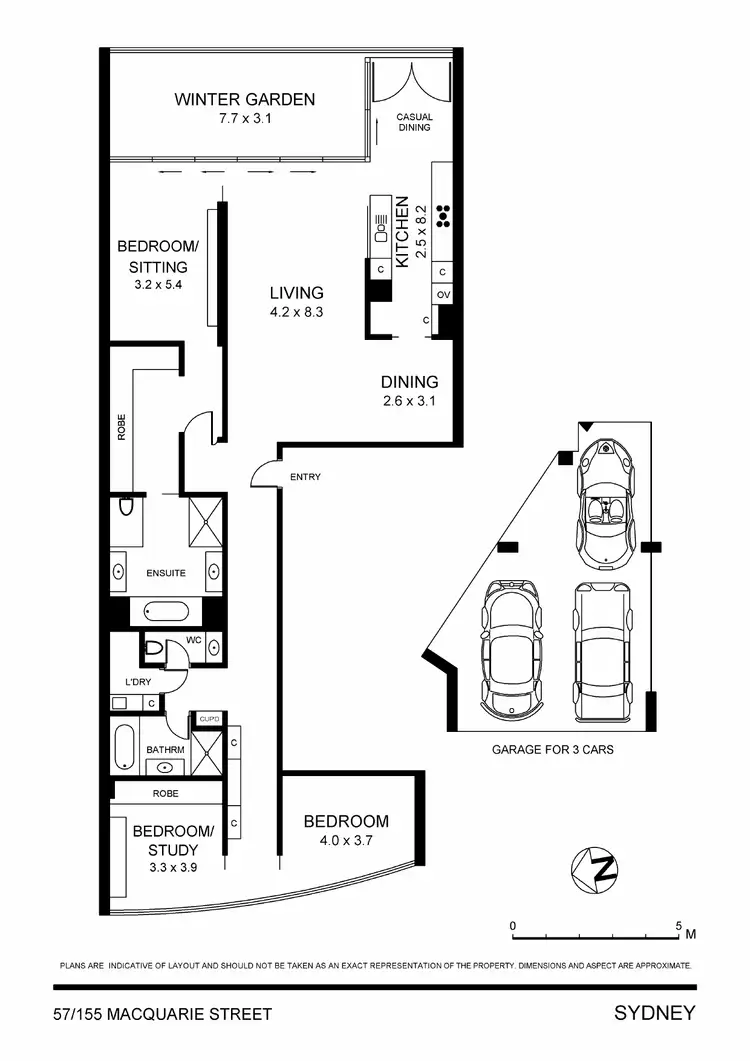 Floorplan of Homely apartment listing, 57/155 Macquarie Street, Sydney NSW 2000