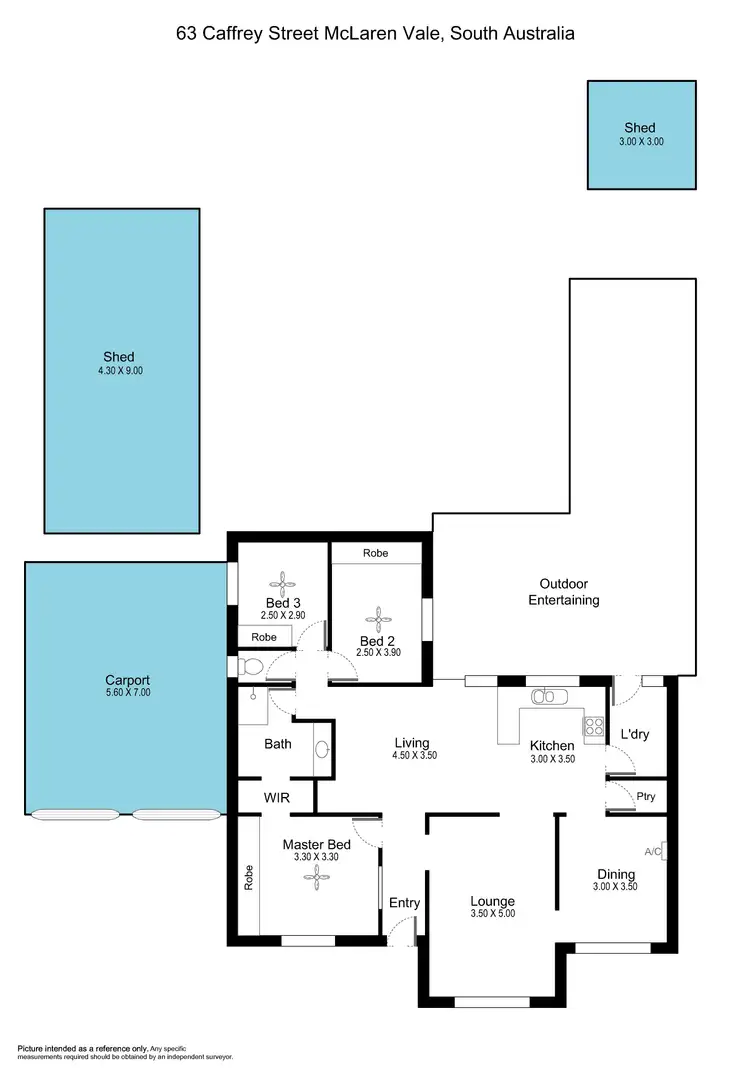 Floorplan of Homely house listing, 63 Caffrey Street, Mclaren Vale SA 5171