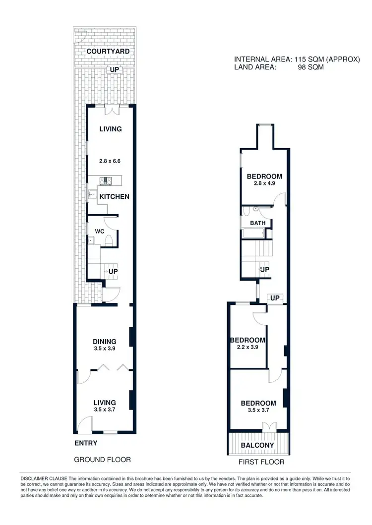 Floorplan of Homely terrace listing, 38 Kent Street, Millers Point NSW 2000