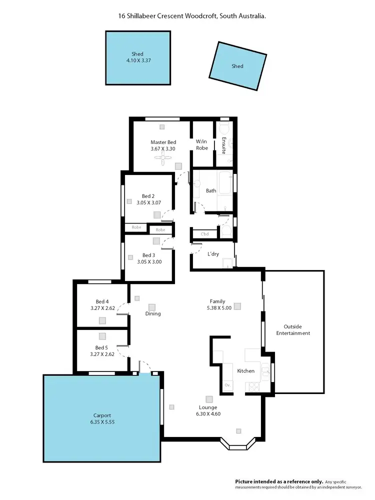 Floorplan of Homely house listing, 16 Shillabeer Cres, Woodcroft SA 5162
