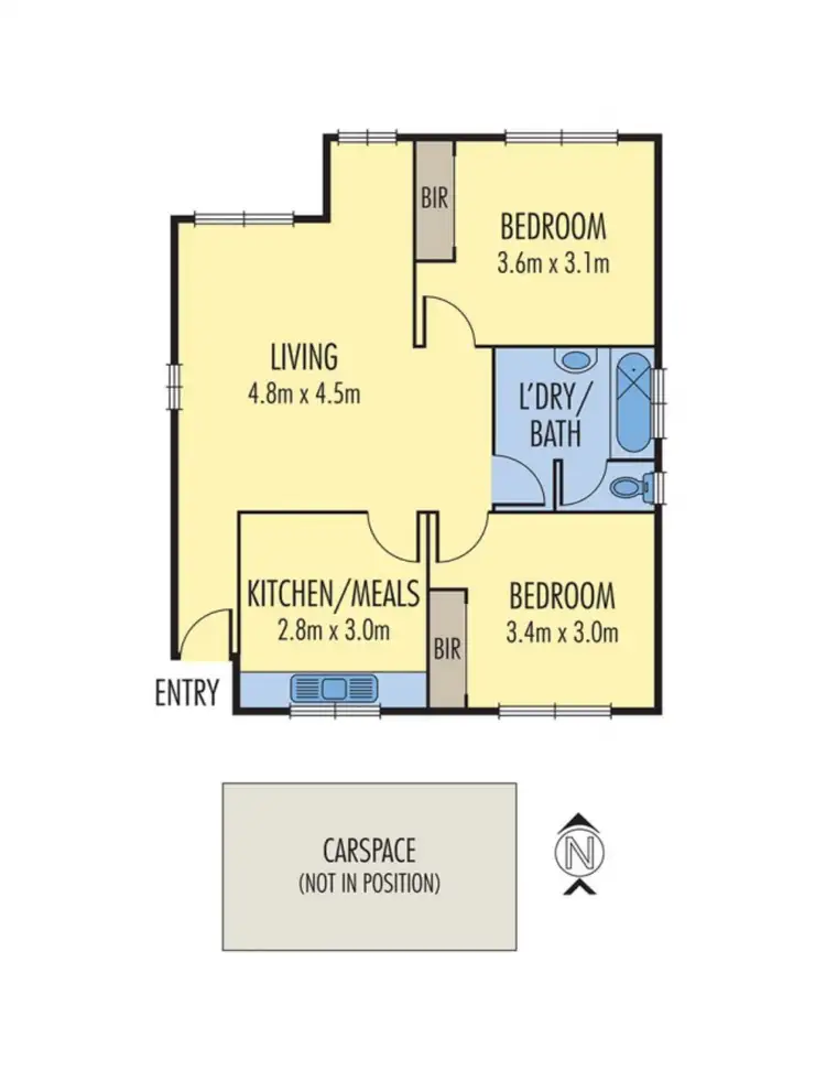 Floorplan of Homely apartment listing, 8/264 Huntingdale Road, Huntingdale VIC 3166
