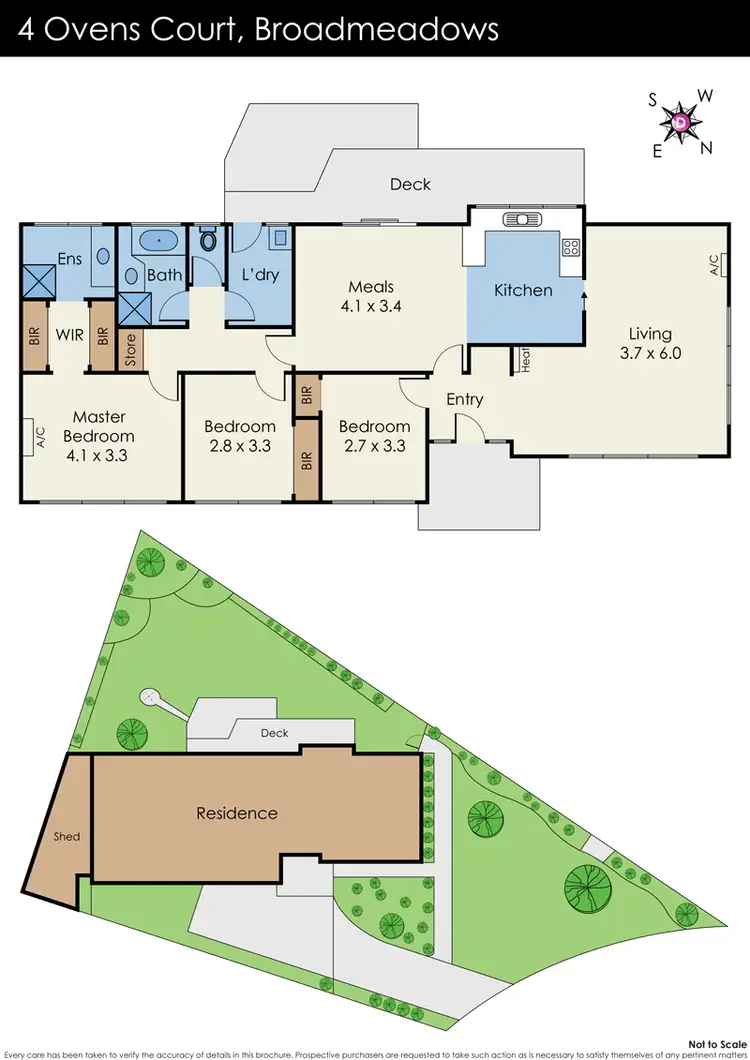 Floorplan of Homely house listing, 4 Ovens Court, Broadmeadows VIC 3047