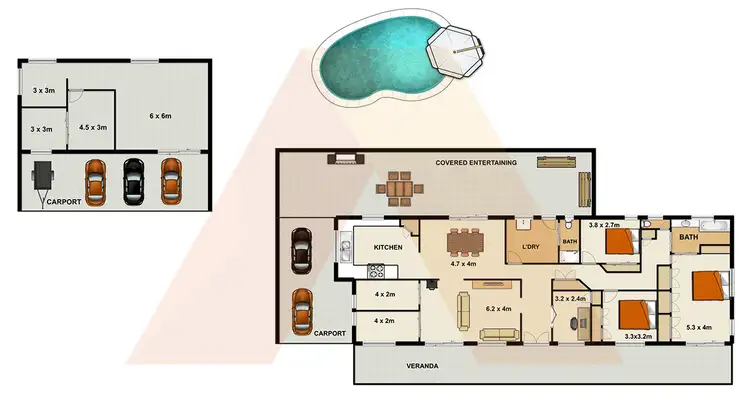 Floorplan of Homely house listing, 53 Minugh Road, Jimboomba QLD 4280