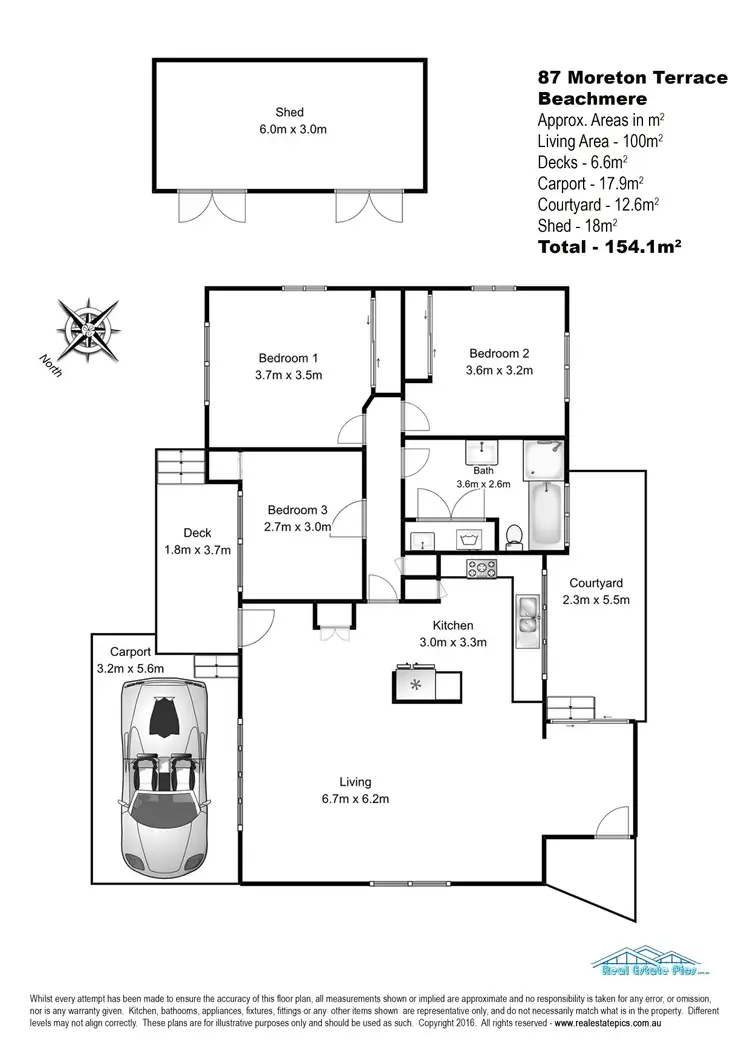 Floorplan of Homely house listing, 87 Moreton Terrace, Beachmere QLD 4510