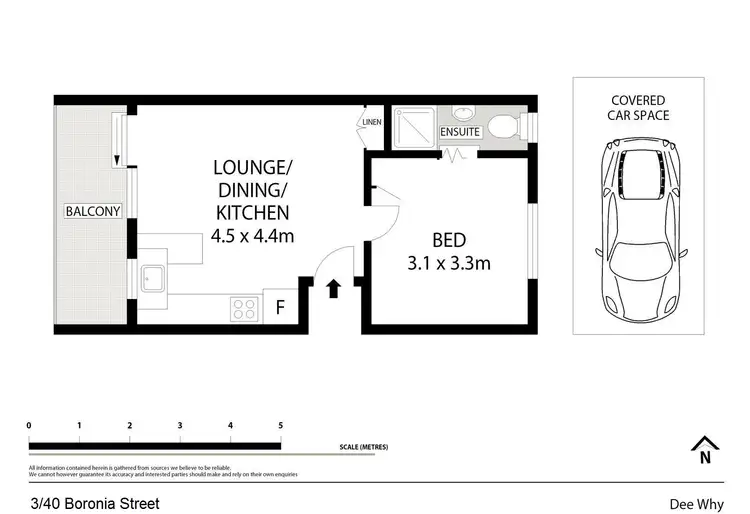 Floorplan of Homely unit listing, 3/40 Boronia Street, Dee Why NSW 2099