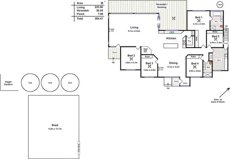 Floorplan of Homely house listing, Lot 201 Corryton Park Road, Pewsey Vale SA 5351