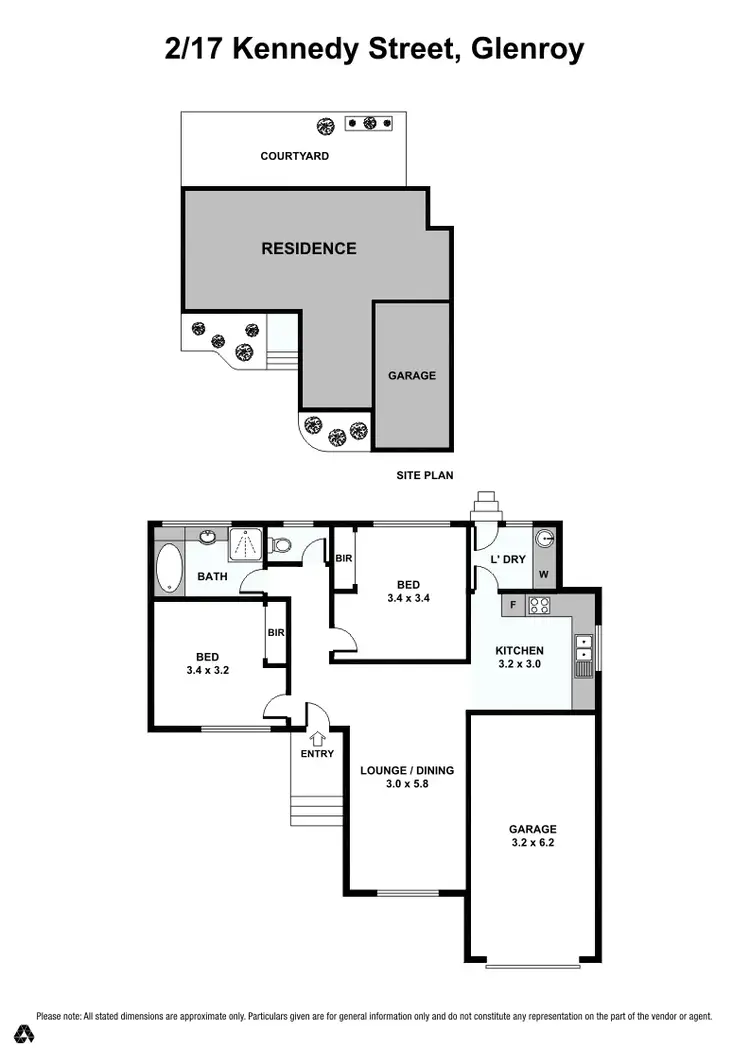 Floorplan of Homely unit listing, 2/17 Kennedy Street, Glenroy VIC 3046