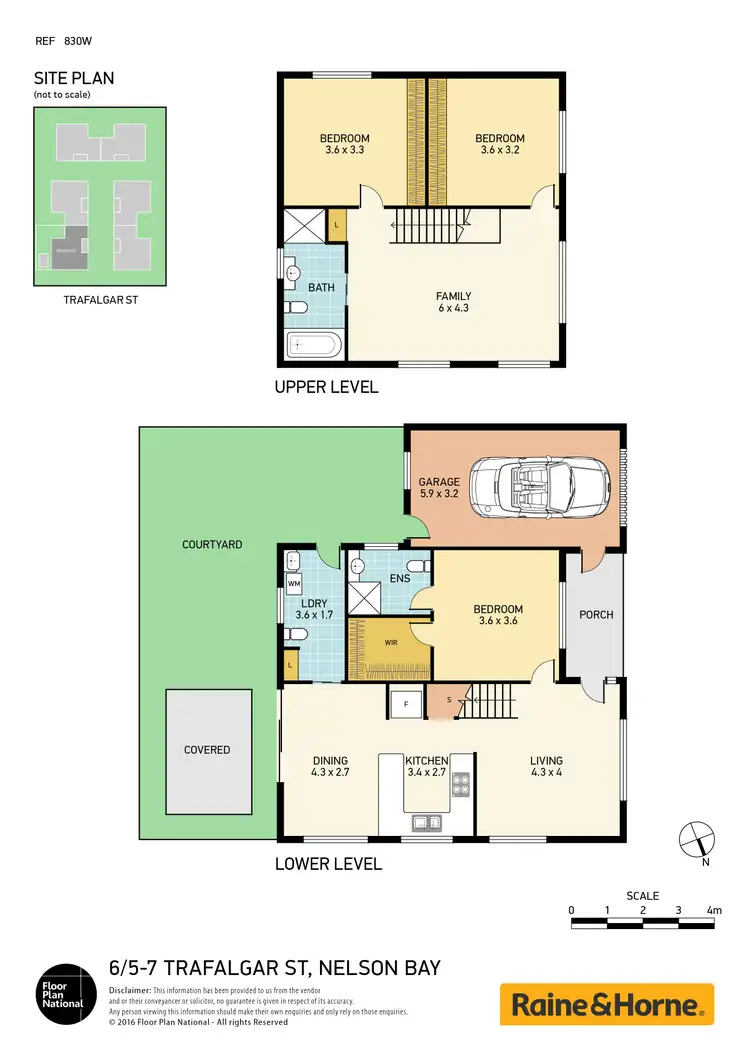 Floorplan of Homely townhouse listing, 6 / 5-7 Trafalgar Street, Nelson Bay NSW 2315