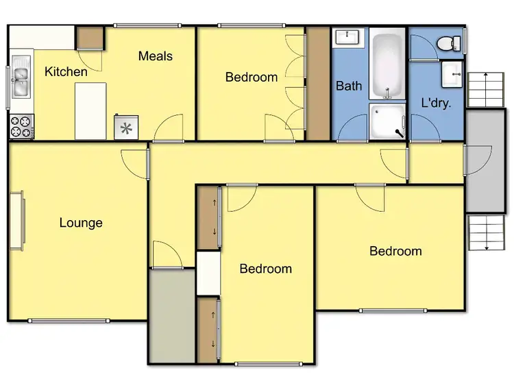 Floorplan of Homely house listing, 6 Norman Court, Highton VIC 3216