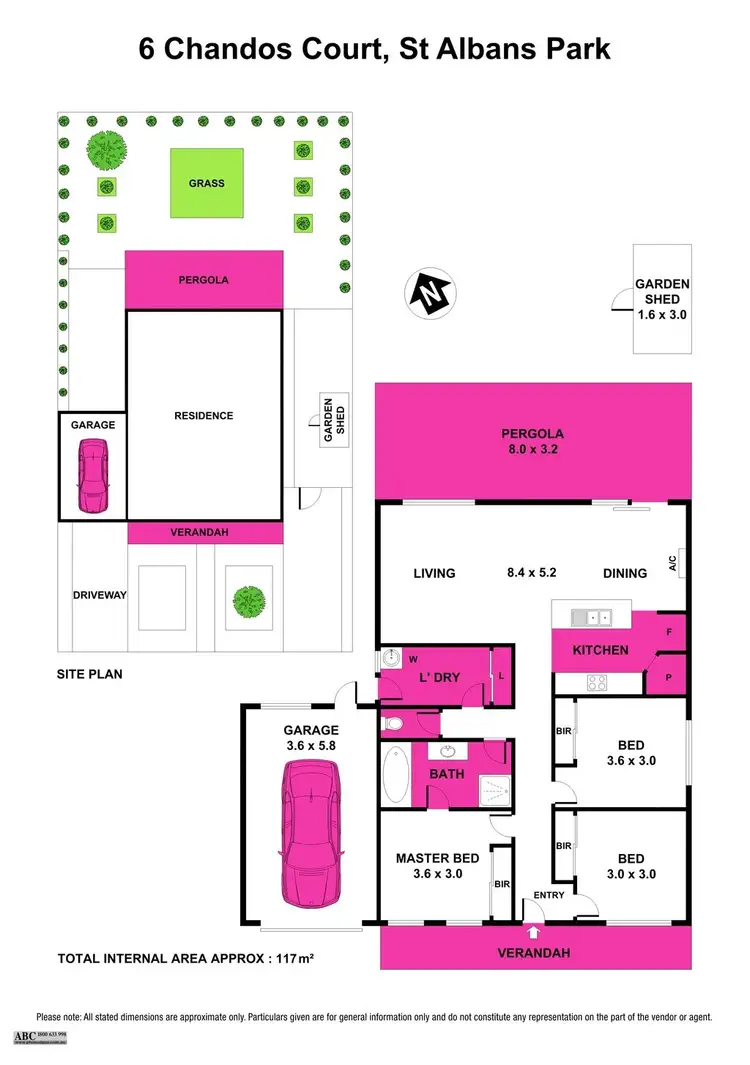 Floorplan of Homely house listing, 6 Chandos Court, St Albans Park VIC 3219