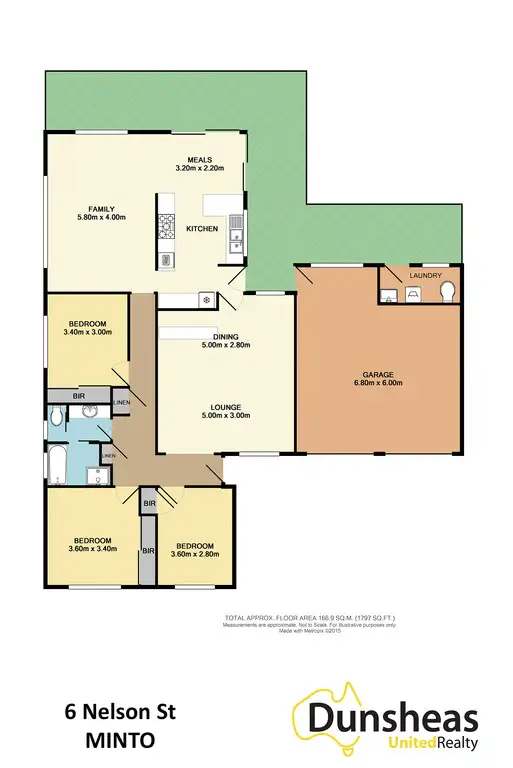 Floorplan of Homely house listing, 6 Nelson Street, Minto NSW 2566