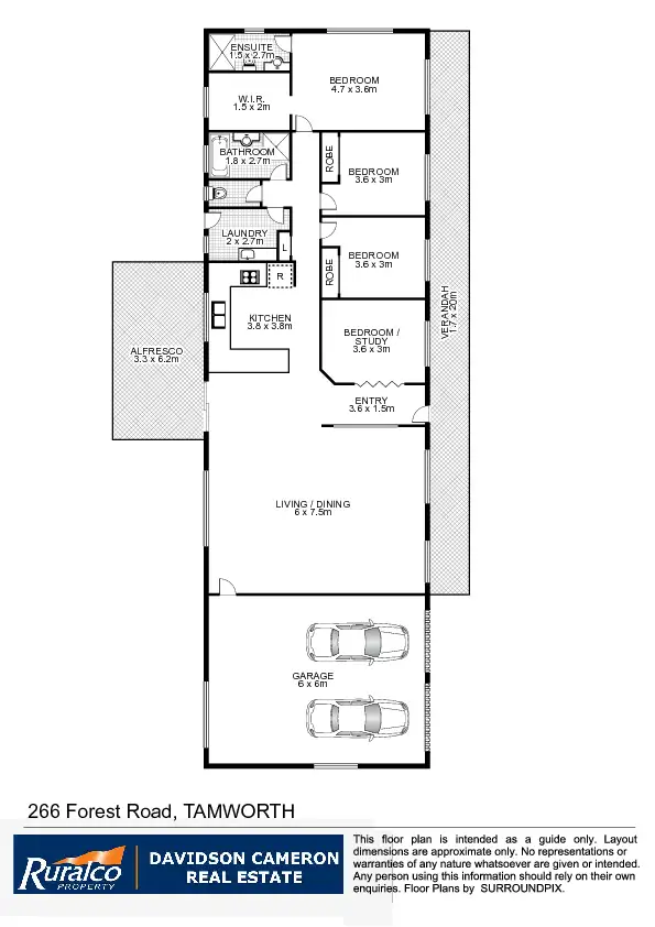 Floorplan of Homely house listing, 266 Forest Road, Tamworth NSW 2340
