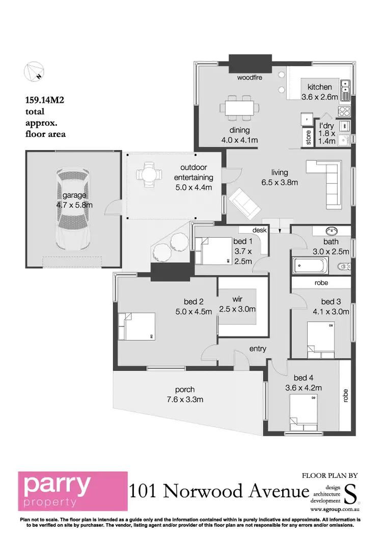 Floorplan of Homely house listing, 101 Norwood Avenue, Norwood TAS 7250