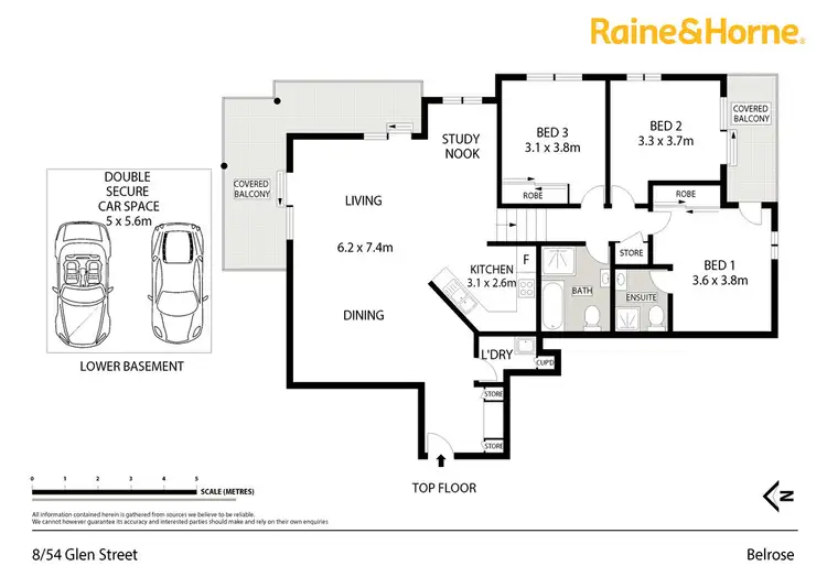 Floorplan of Homely unit listing, 8/54 Glen Street, Belrose NSW 2085