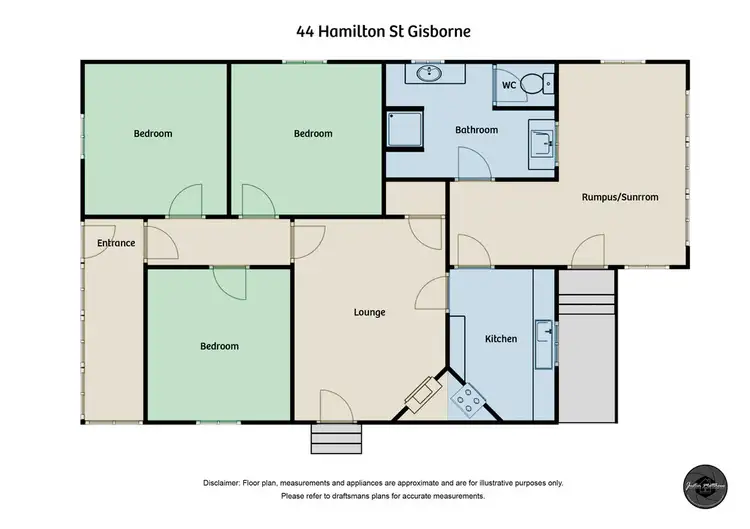 Floorplan of Homely house listing, 44 Hamilton Street, Gisborne VIC 3437